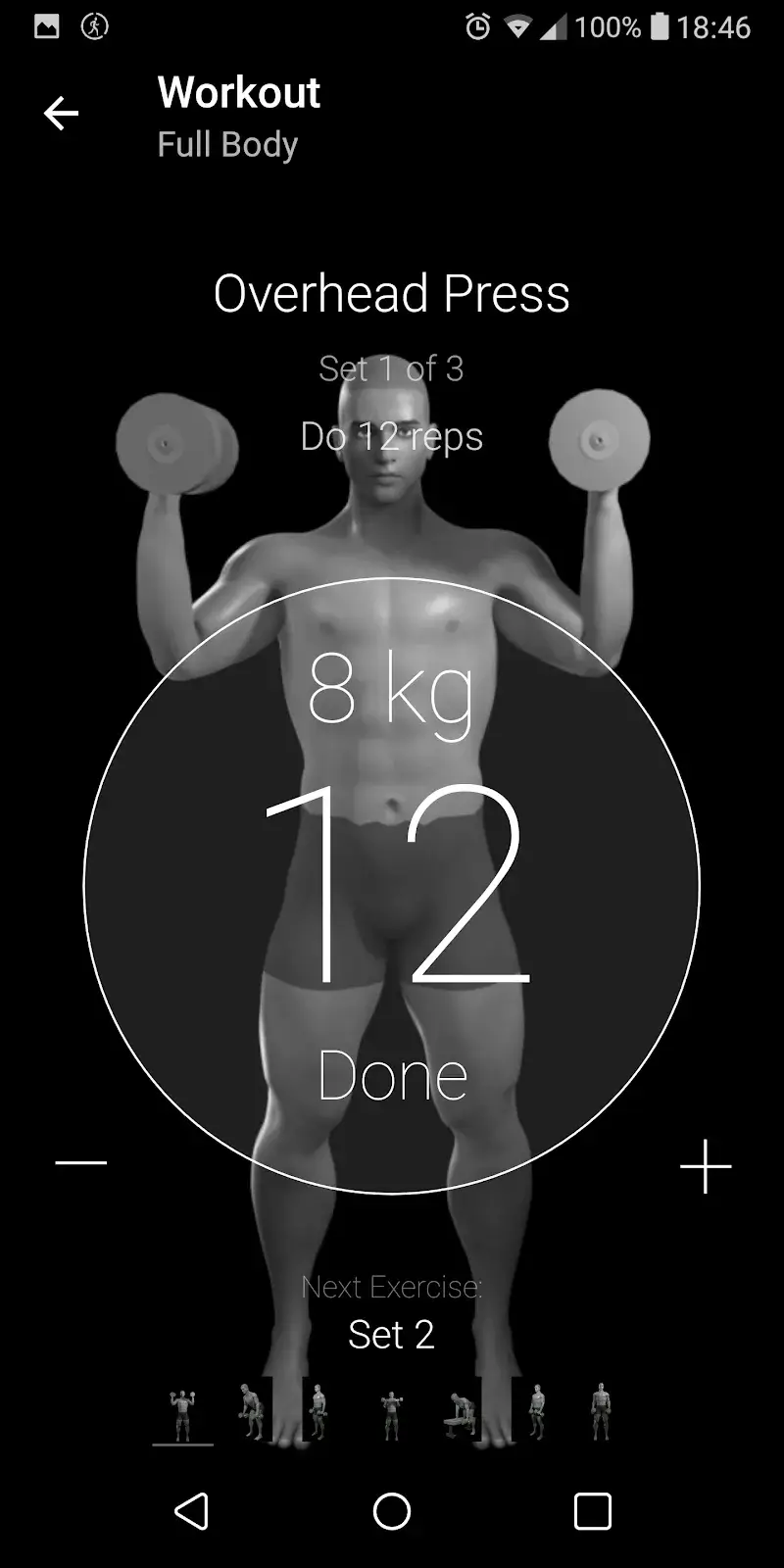 Dumbbell Home Workout screenshot 1