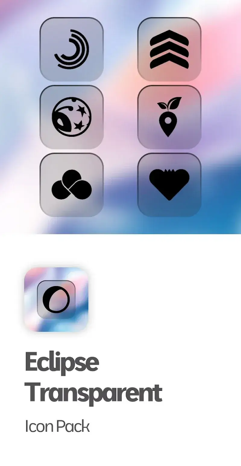 Eclipse Transparent Icon Pack screenshot 1