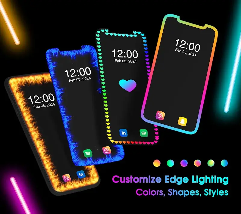 Edge Lighting: LED Borderlight screenshot 1