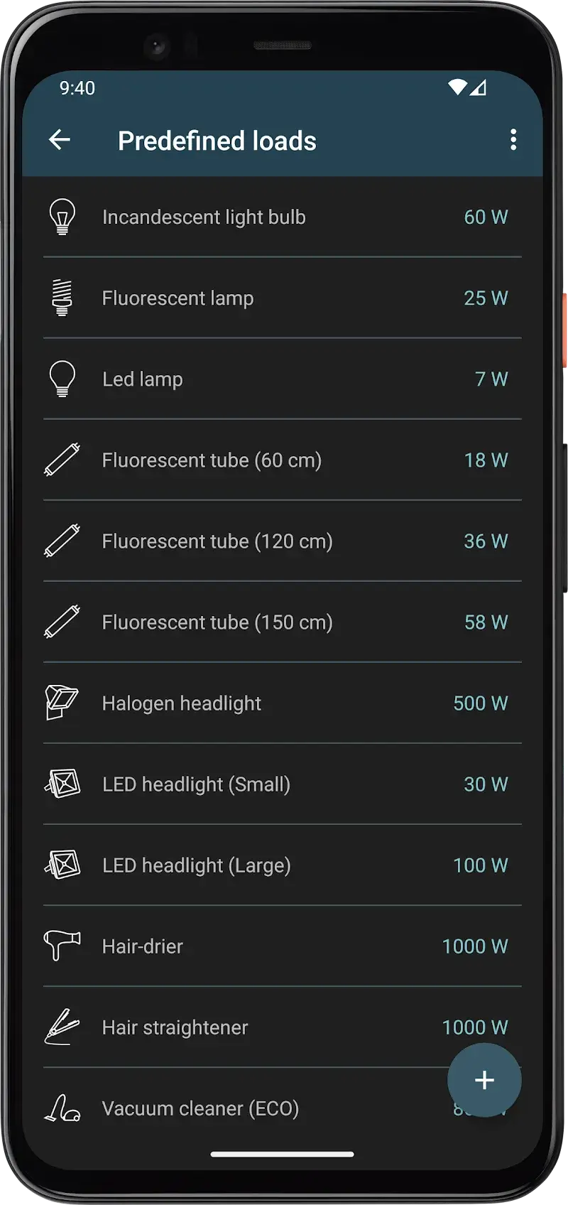 Electrical Cost screenshot 1