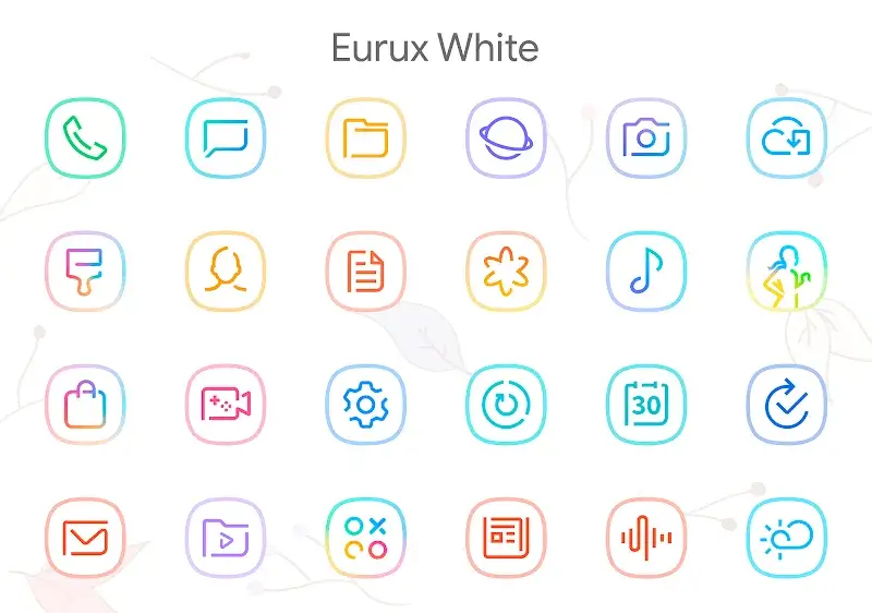 Eurux White - Icon Pack screenshot 1