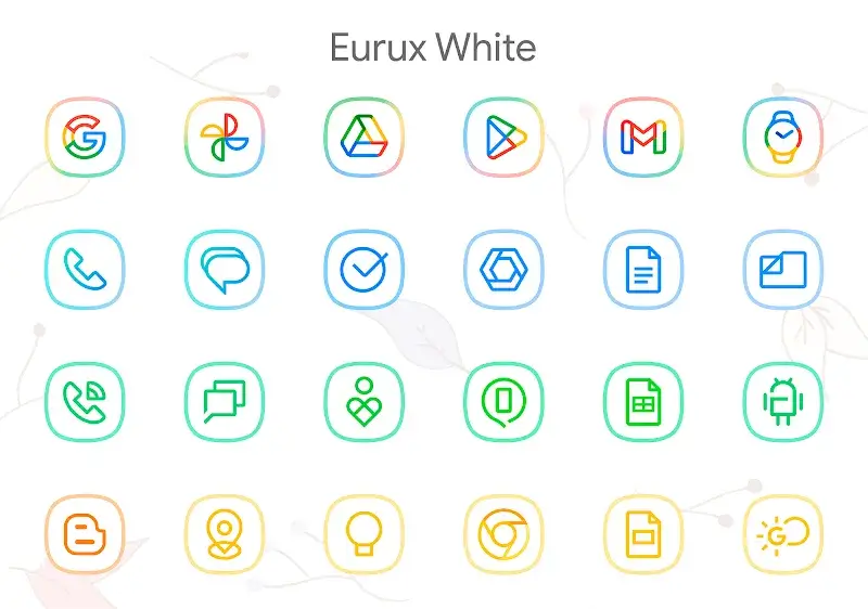 Eurux White - Icon Pack screenshot 1