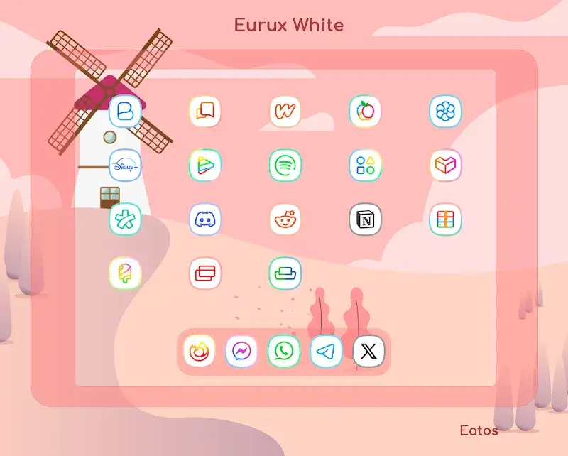 Eurux White - Icon Pack screenshot 1