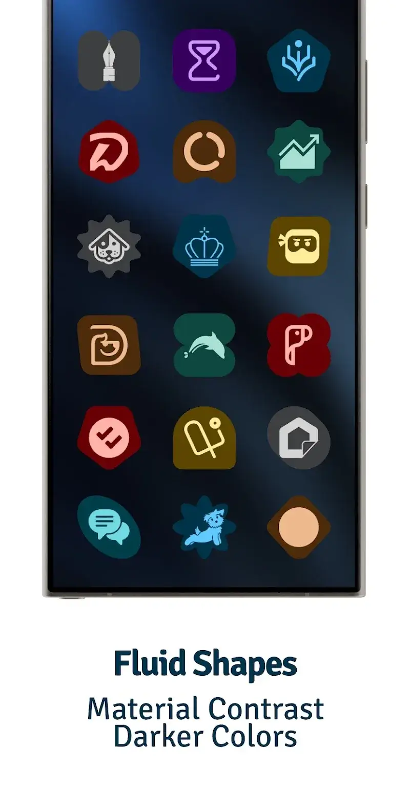 Expressive Night Icon Pack screenshot 1