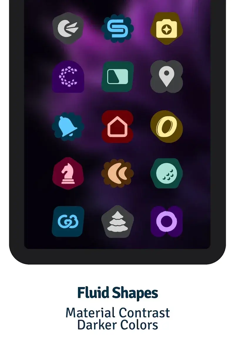 Expressive Night Icon Pack screenshot 1