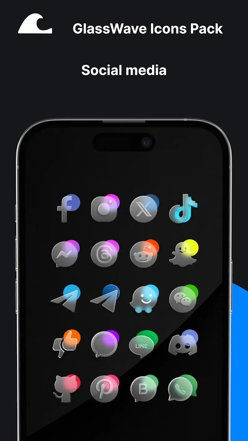 GlassWave Icons Pack screenshot 1