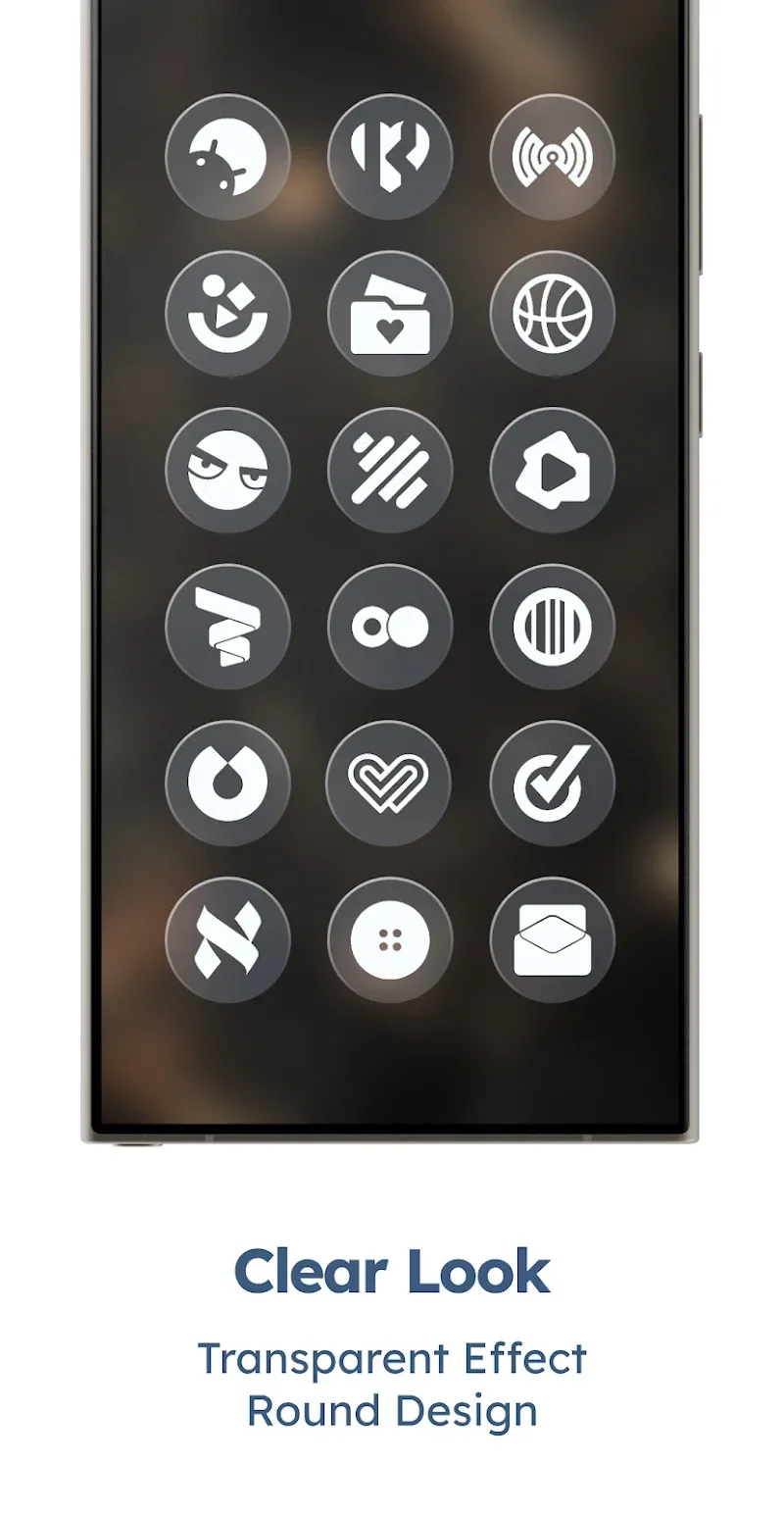 Glassy Round OS Icon Pack screenshot 1