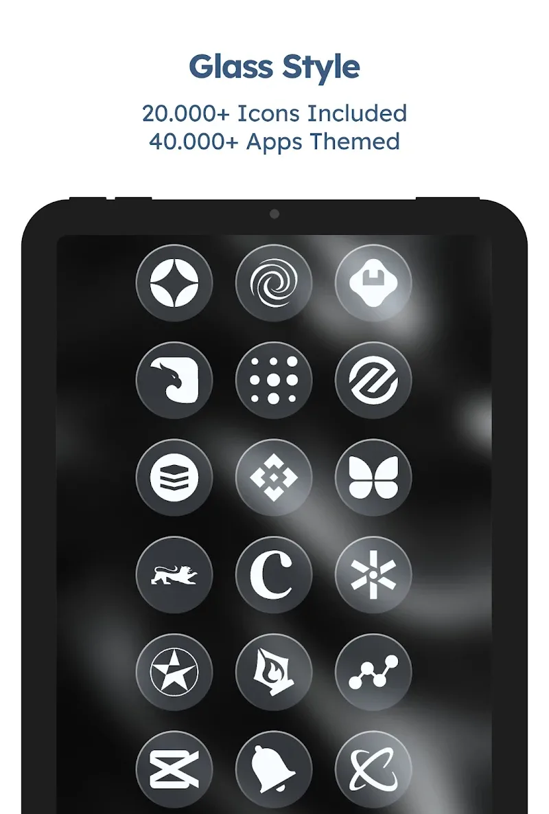Glassy Round OS Icon Pack screenshot 1