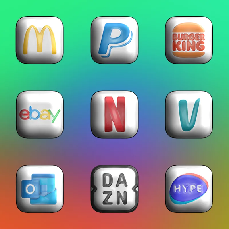 Glossy 3D - Icon Pack screenshot 1