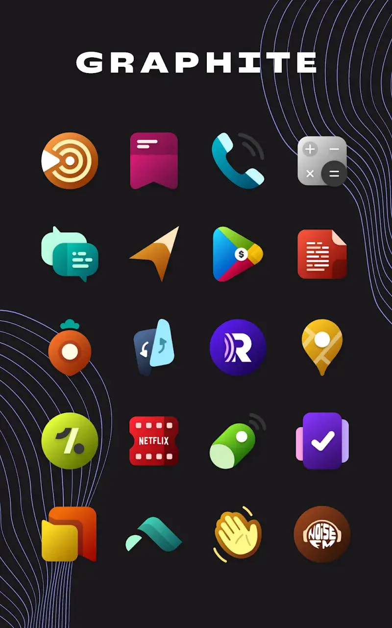 Graphite Icon Pack screenshot 1