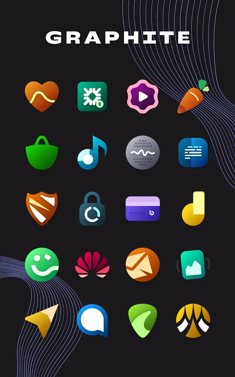 Graphite Icon Pack screenshot 1