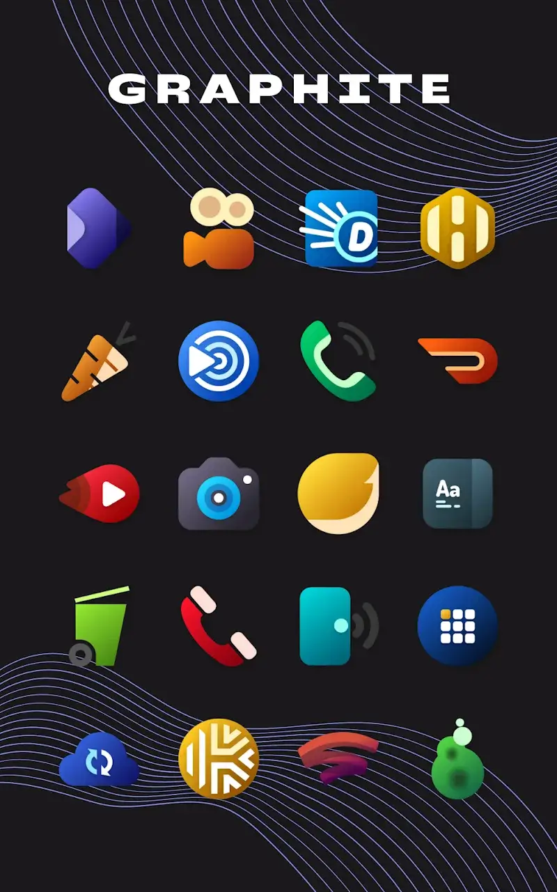 Graphite Icon Pack screenshot 1