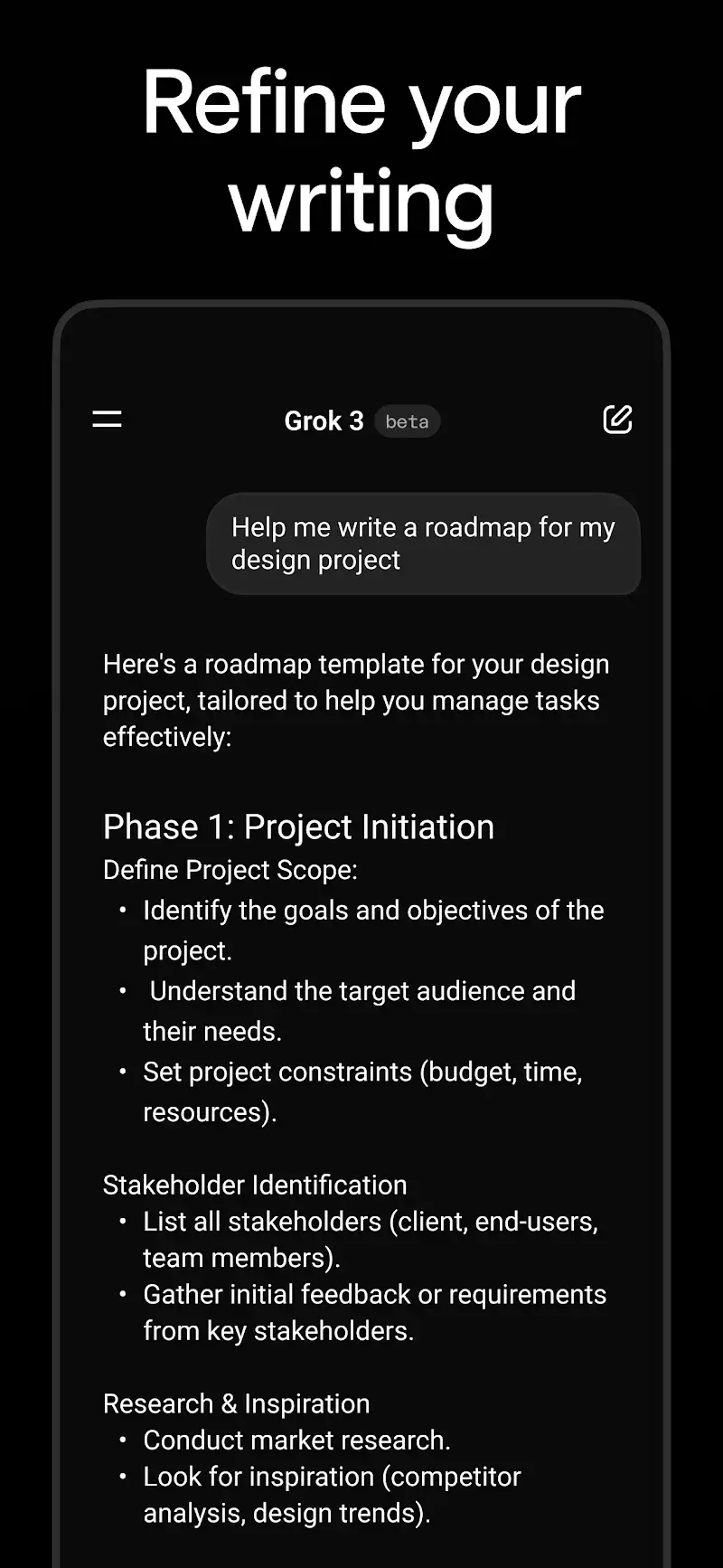 Grok - AI Assistant screenshot 1