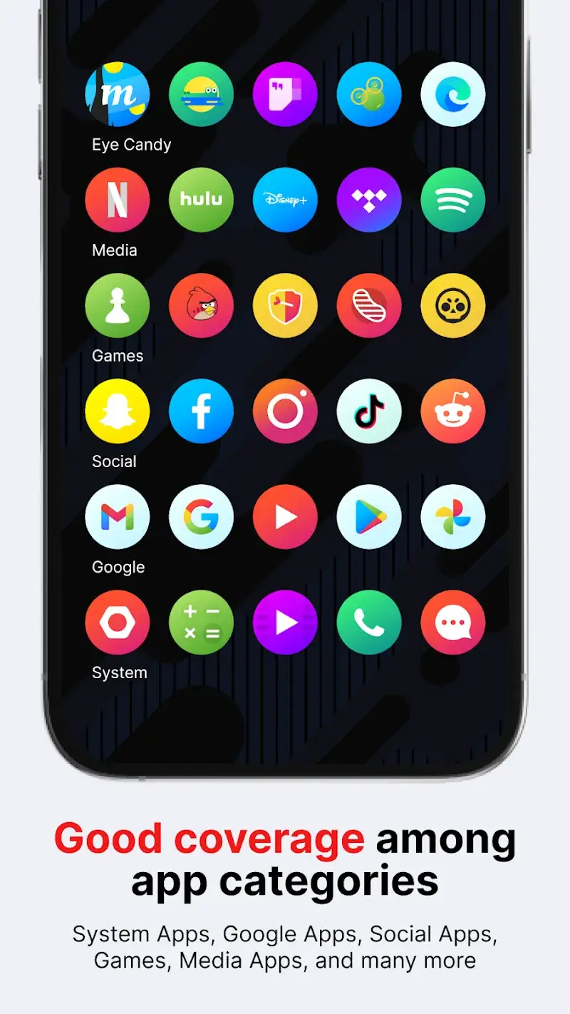 Hera Icon Pack: Circle Icons screenshot 1