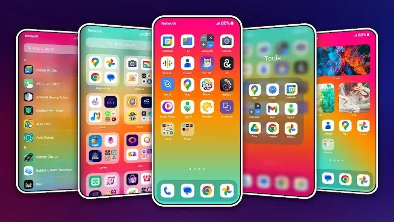 HiPhone Launcher, Phone 15 screenshot 1