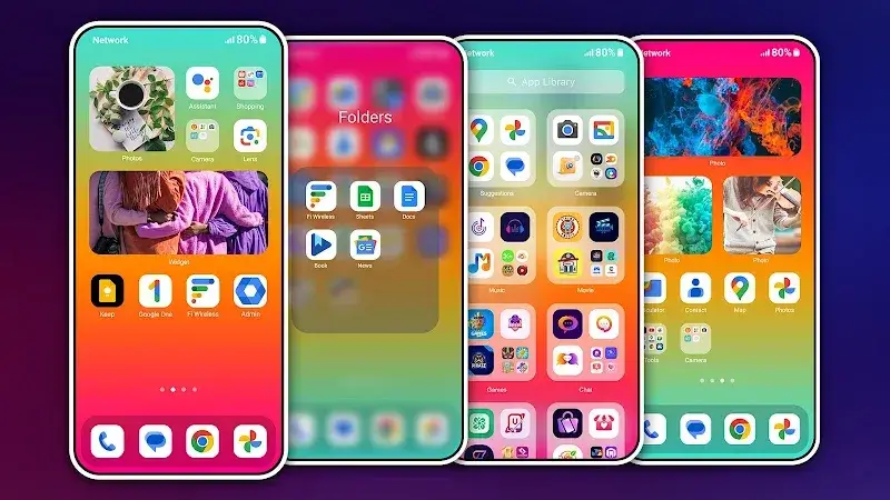 HiPhone Launcher, Phone 15 screenshot 1