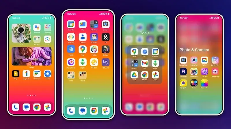 HiPhone Launcher, Phone 15 screenshot 1