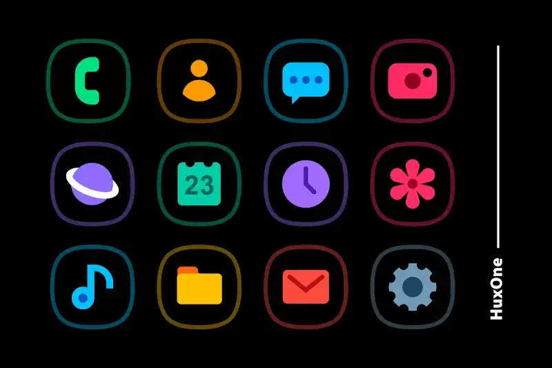 HuxOne Dark - Icon Pack screenshot 1