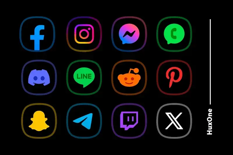 HuxOne Dark - Icon Pack screenshot 1