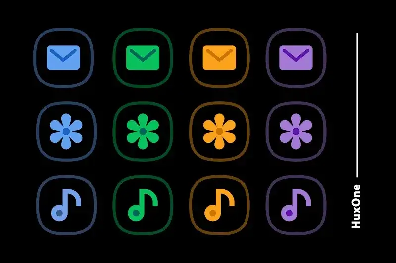HuxOne Dark - Icon Pack screenshot 1