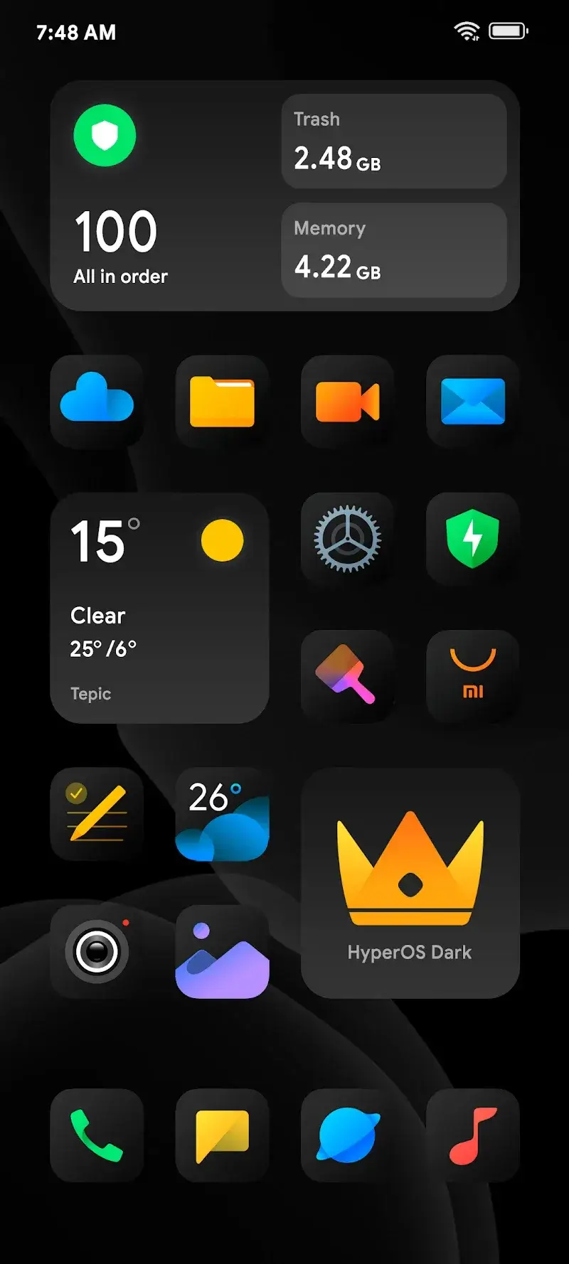 HyperDark - Icon Pack screenshot 1