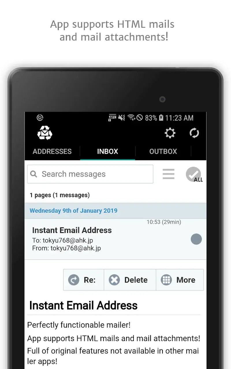 InstAddr screenshot 1