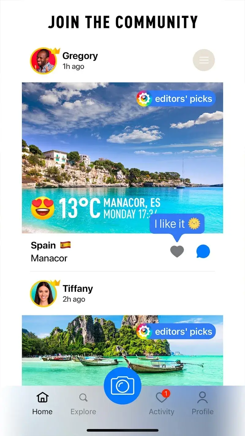 InstaWeather: Your Weathershot screenshot 1