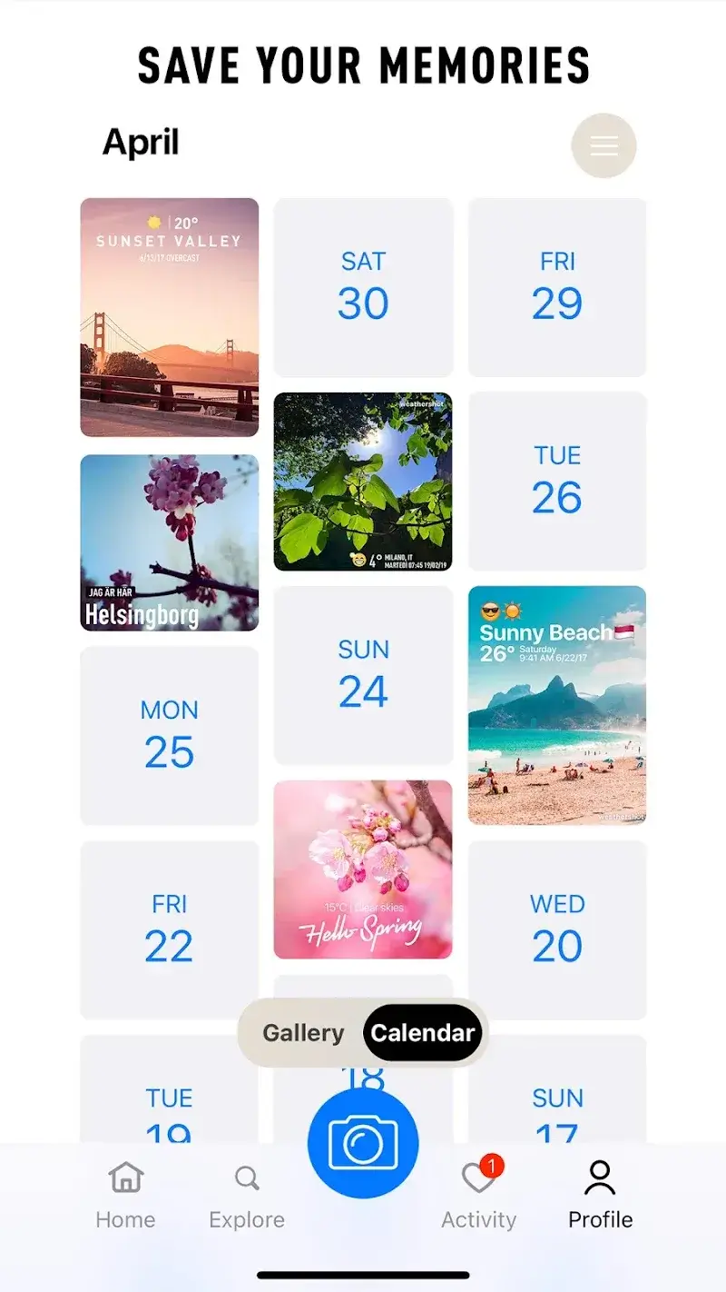 InstaWeather: Your Weathershot screenshot 1