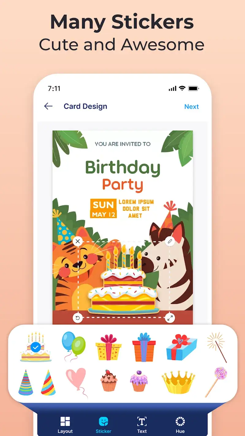 Invitation Maker & Card Design (Invites4U) screenshot 1