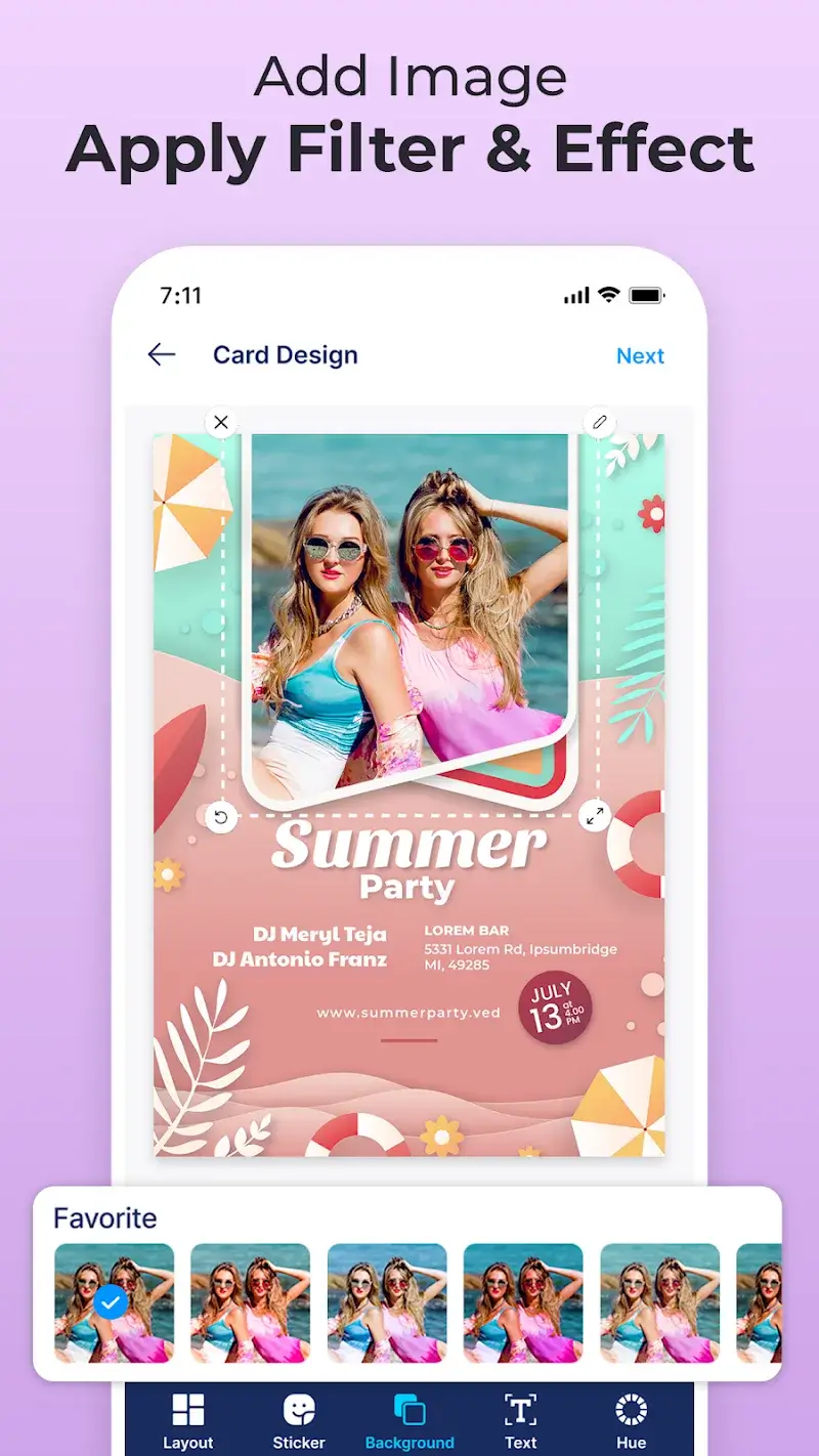 Invitation Maker & Card Design (Invites4U) screenshot 1