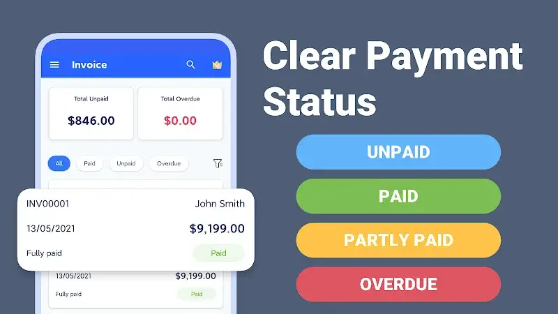Invoice Maker, Invoices Manage screenshot 1