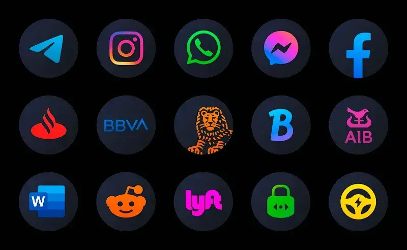iPlum - Icon Pack (Round) screenshot 1