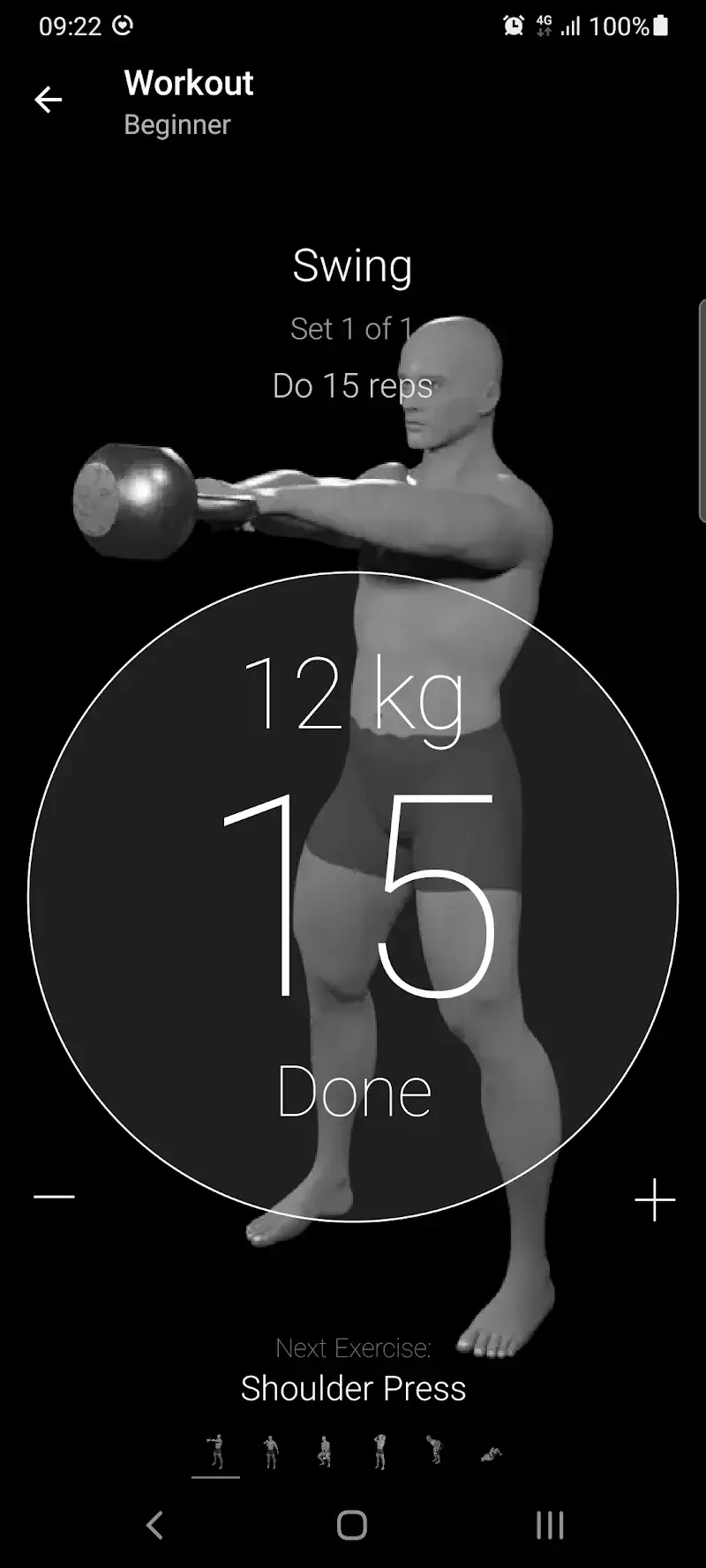 Kettlebell Home Workout screenshot 1