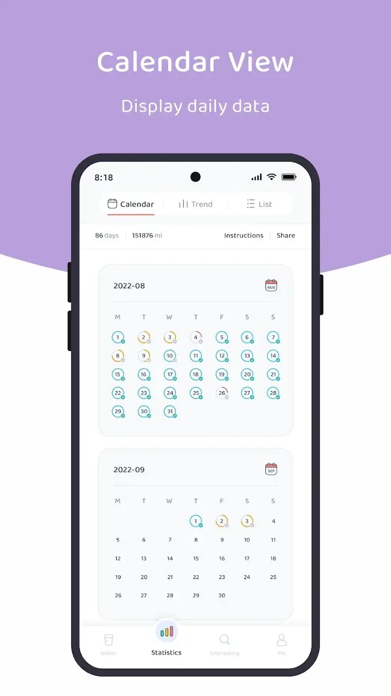 Lemonlet Water Tracker screenshot 1