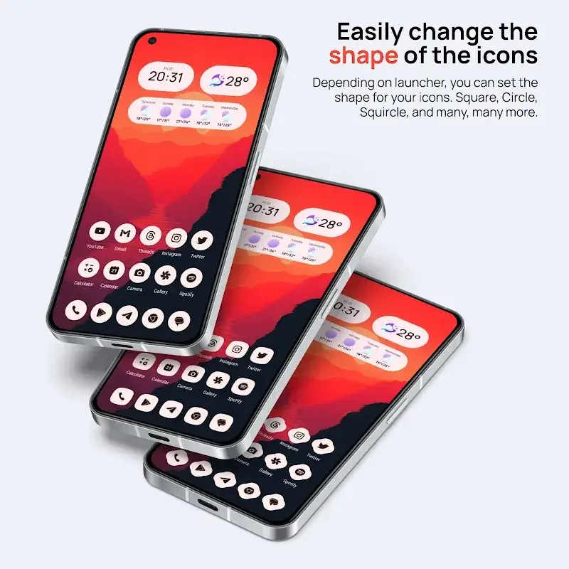 Lena Adaptive: Icon Pack screenshot 1