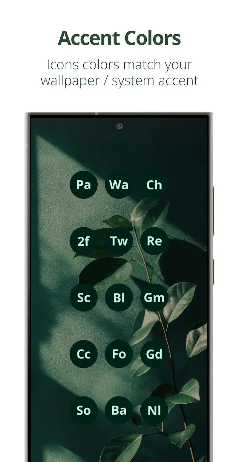 Letters Material You Icon Pack screenshot 1