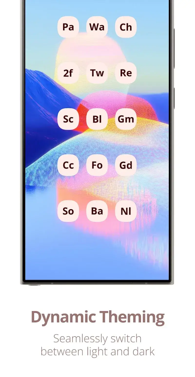 Letters Material You Icon Pack screenshot 1