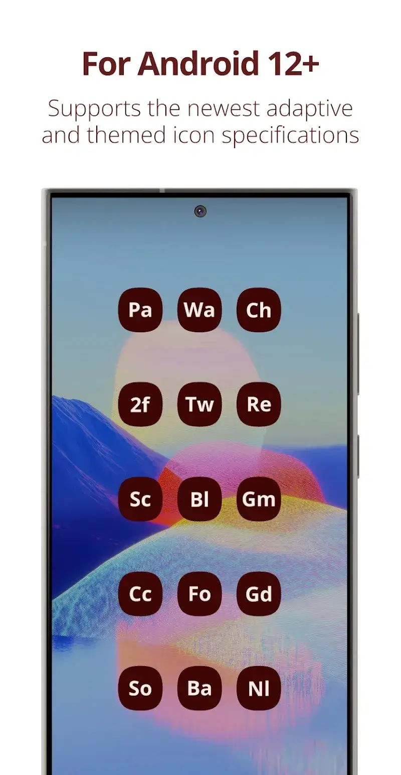 Letters Material You Icon Pack screenshot 1