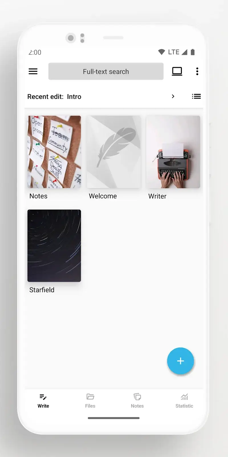 Lite Writer: Writing/Note/Memo screenshot 1