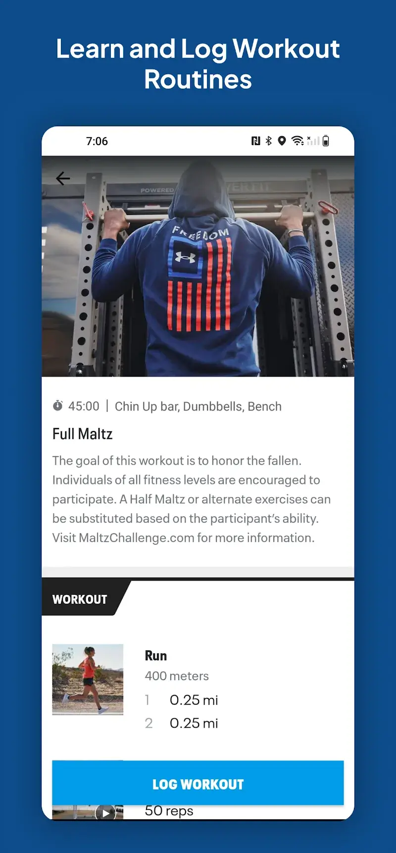 Map My Fitness Workout Tracker screenshot 1