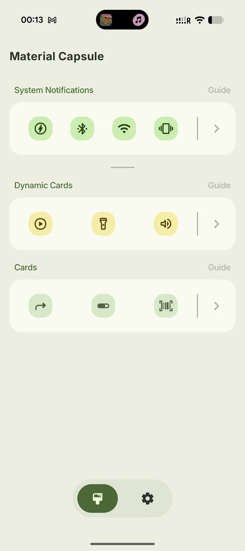 Material Capsule: Dynamic UI screenshot 1