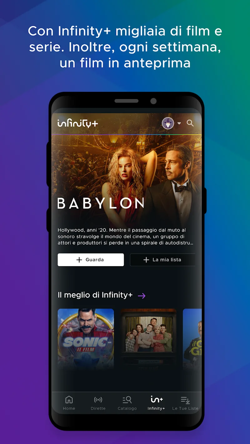 Mediaset Infinity Italia screenshot 1