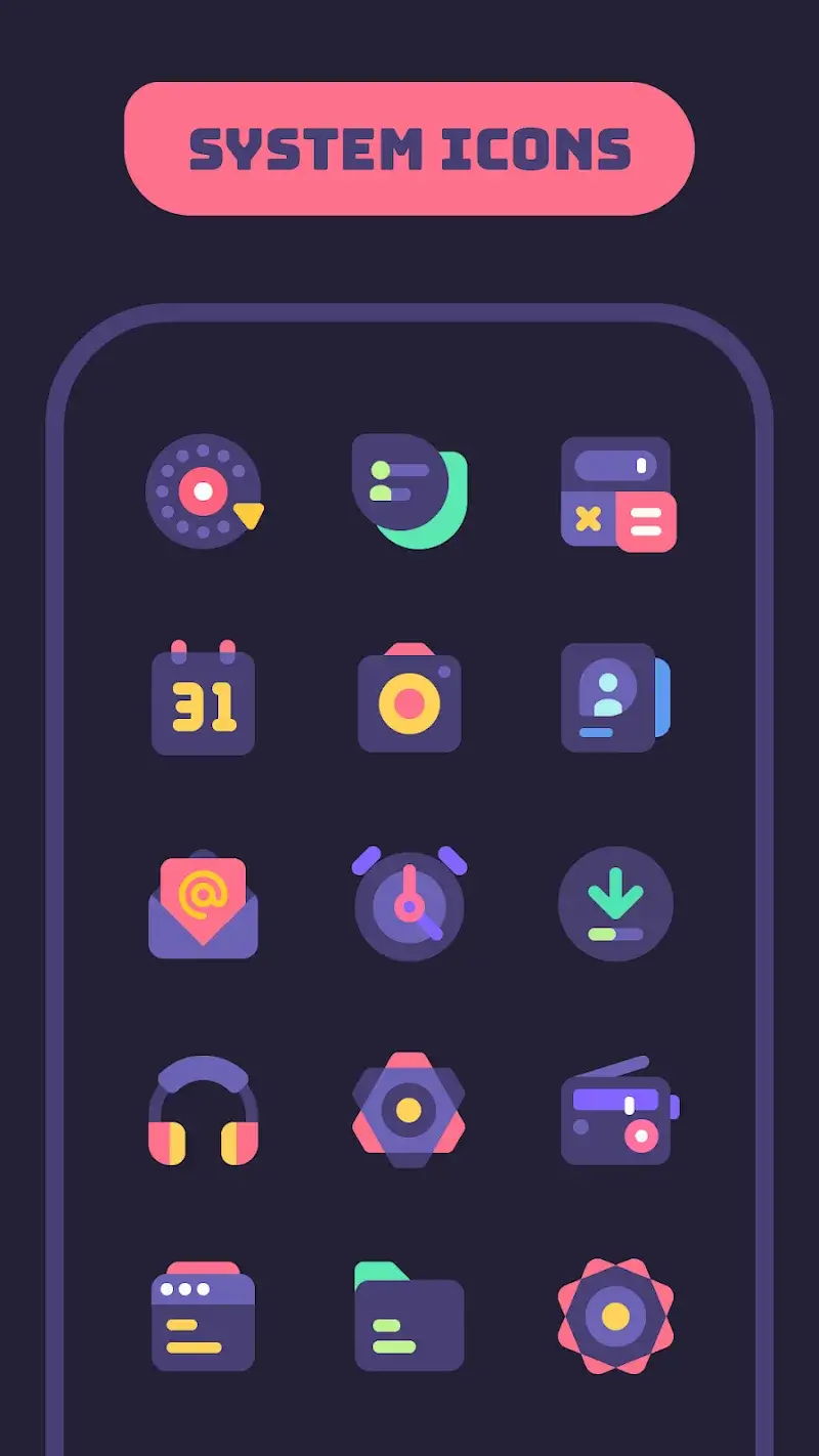 Mello Night Icon Pack screenshot 1