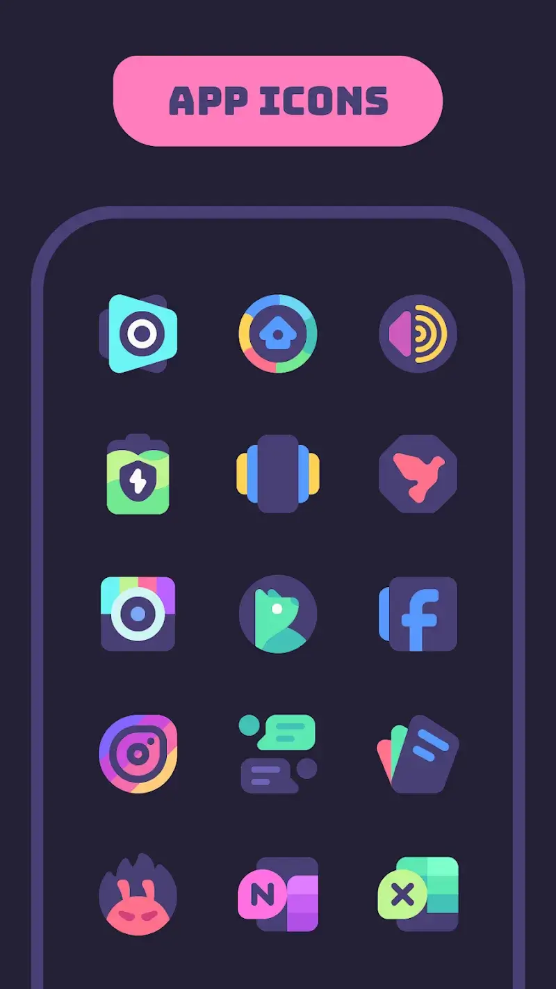 Mello Night Icon Pack screenshot 1