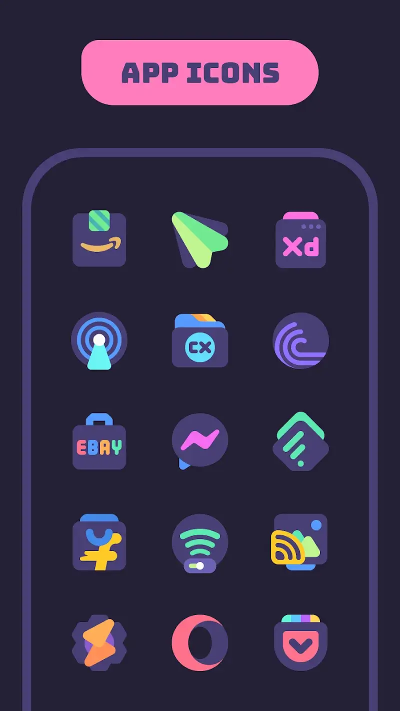 Mello Night Icon Pack screenshot 1
