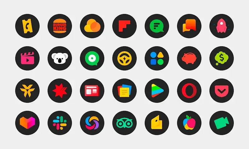 MiDark - Icon Pack (Round) screenshot 1