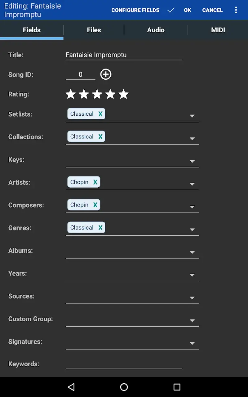 MobileSheets Trial screenshot 1