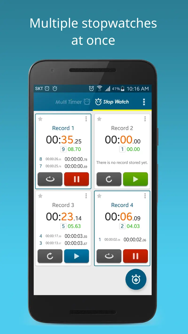 Multi Timer StopWatch screenshot 1