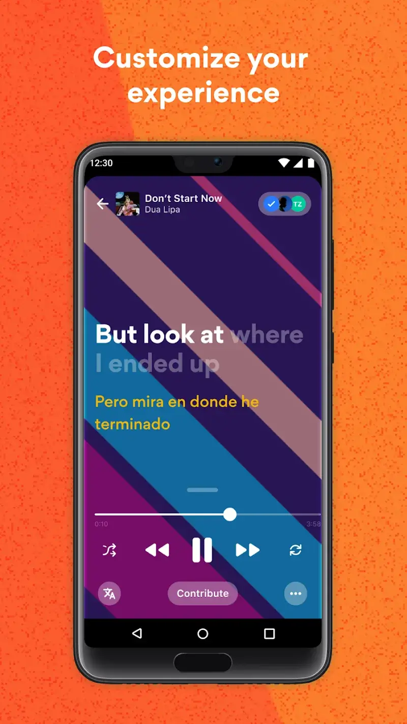 Musixmatch: lyrics finder screenshot 1