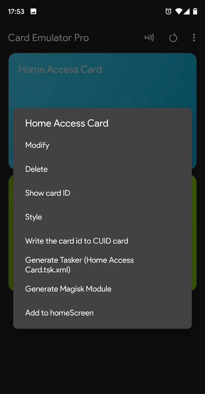 NFC Card Emulator Pro (Root) screenshot 1